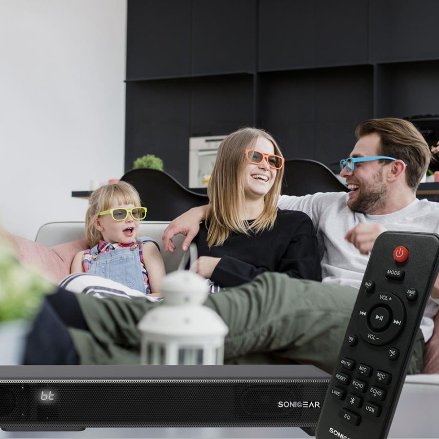 SONICGEAR BT V5.0 CH2.0 M2W AIRBASS-X SOUND BAR HD3202 BLACK