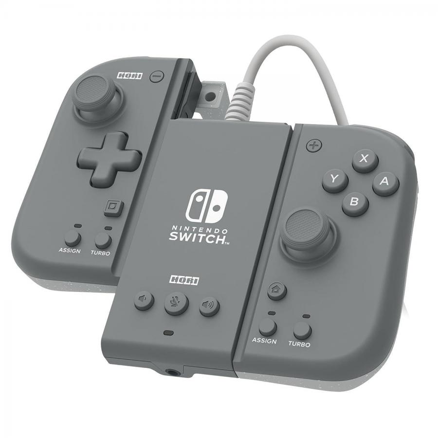 HORI (NSW-426U) SPLIT PAD COMPACT ATTACHMENT SET (SLATE GREY) - FOR SWITCH OLED/SWITCH