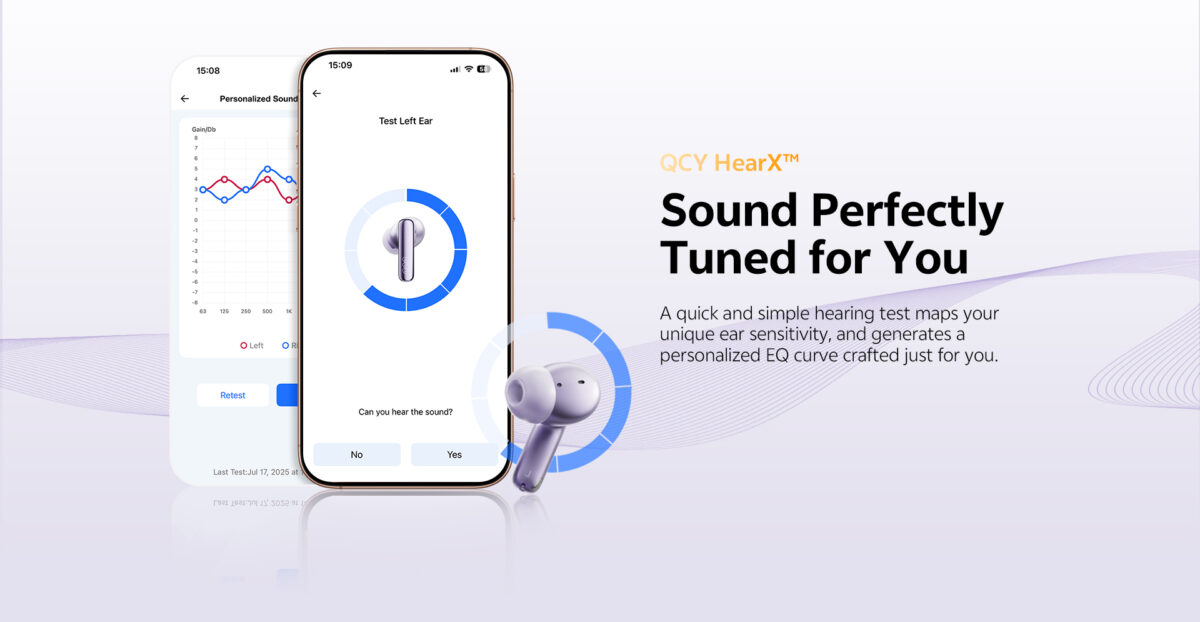 QCY Melobuds N70 ANC Grey - 55db ANC TWS Flagship Hi-Res Earbuds LDAC BT 6.0 IPX5 Wireless charge
