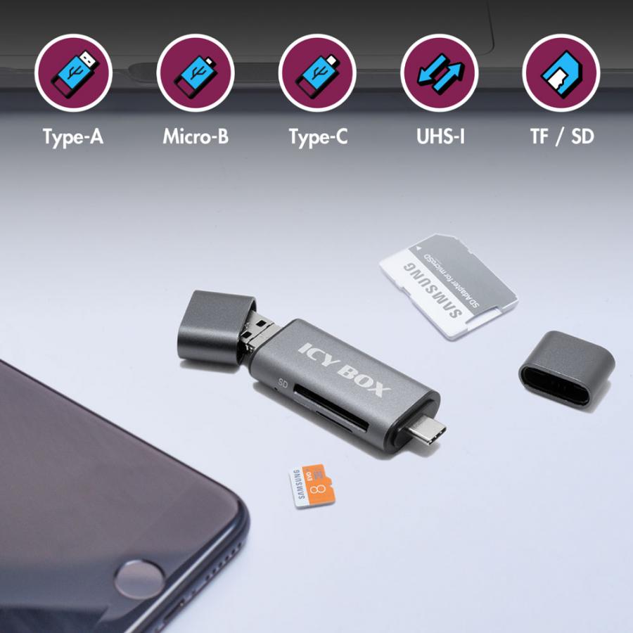 ICY BOX OTG USB 3.2 CARD READER
