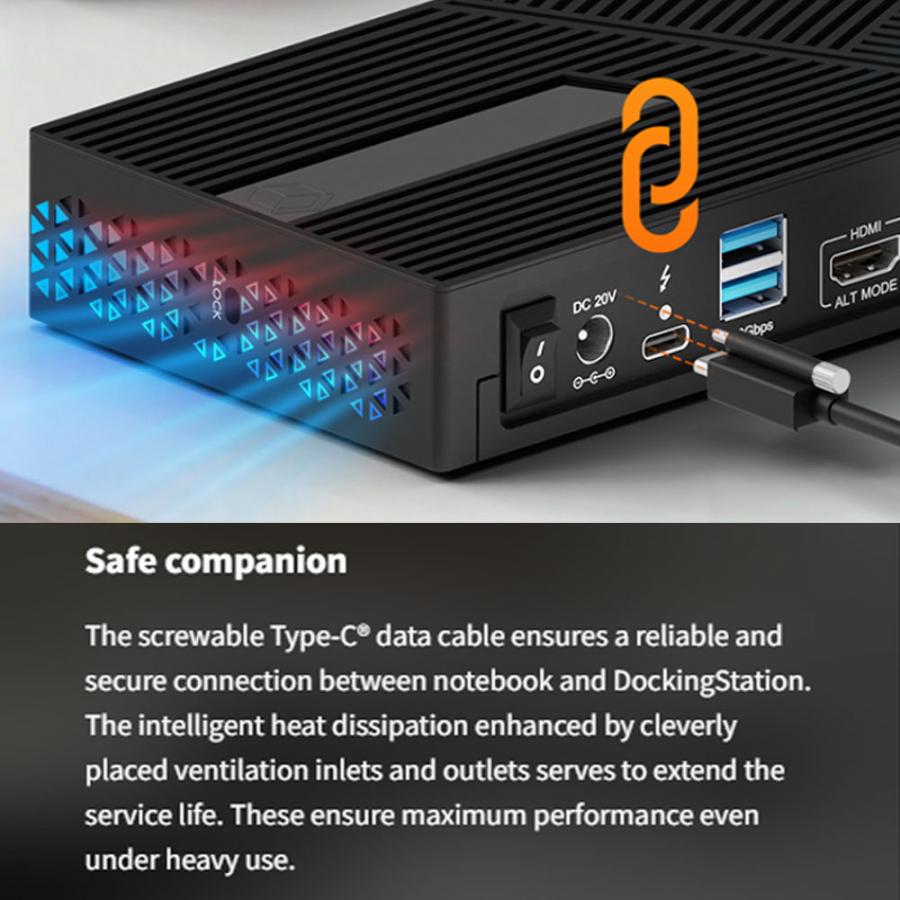 ICY BOX 11 IN 1 TYPE-C HYBRID DOKING STATION WITH TRIPLE VIDEO OUTPUT