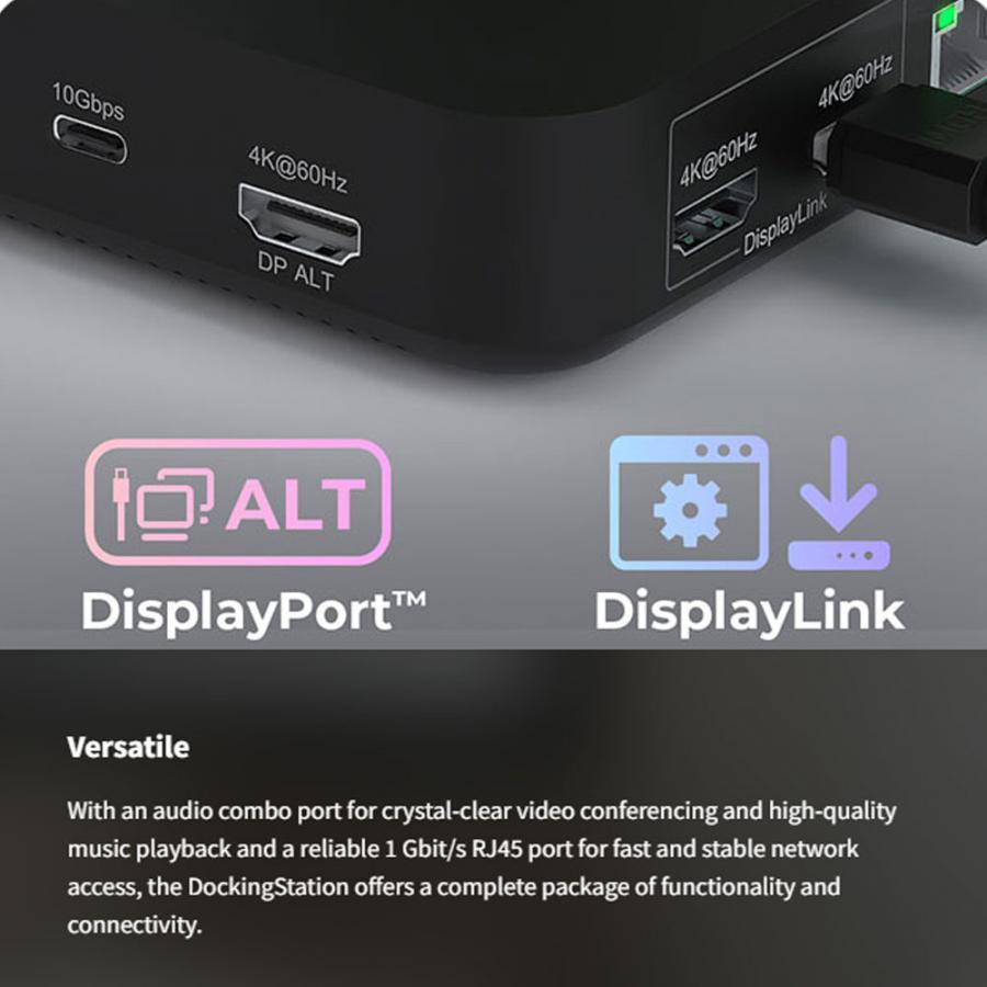 ICY BOX 12 IN 1 TYPE-C DOCK WITH PD UP TO 100W BLACK