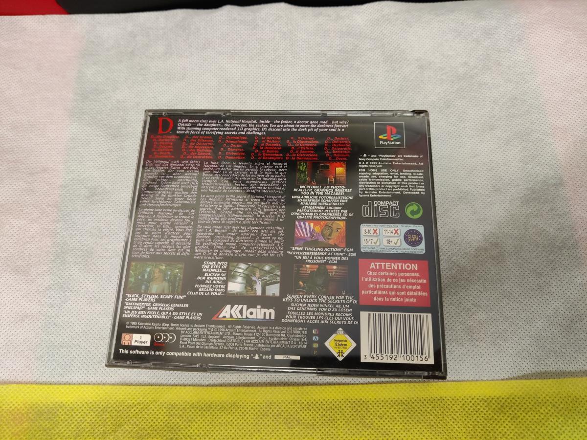 ''D'' PSX USED (No Manual)