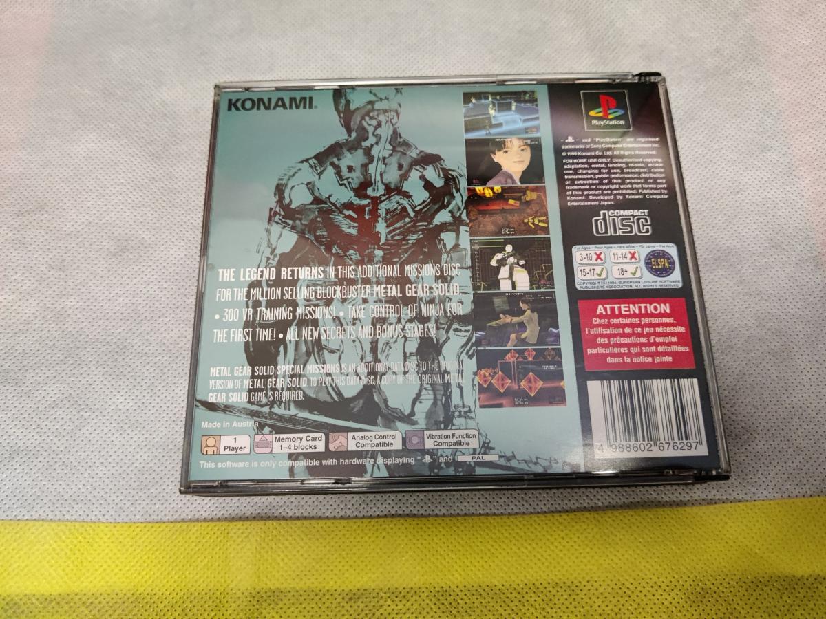 Metal Gear Solid Special Missions PSX USED 