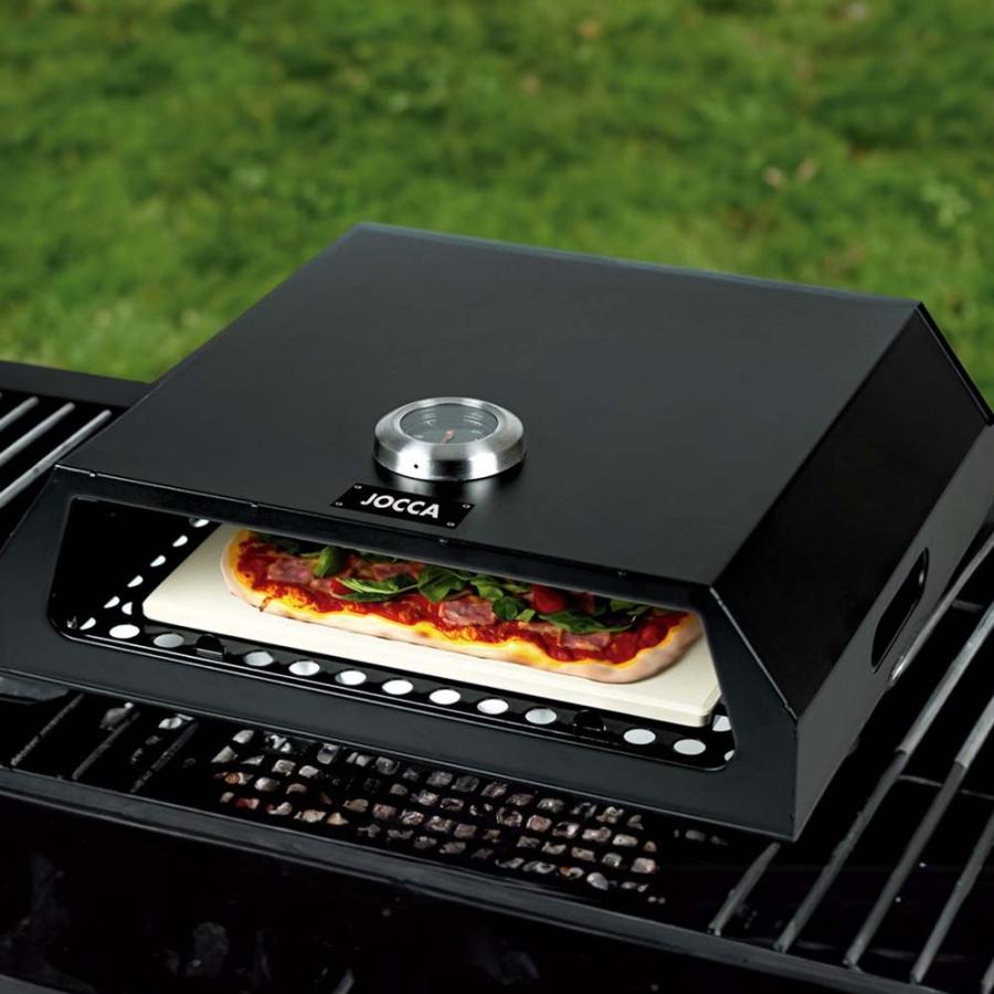 JOCCA STAINLESS STEEL PIZZA OVEN FOR BARBECUES BLACK