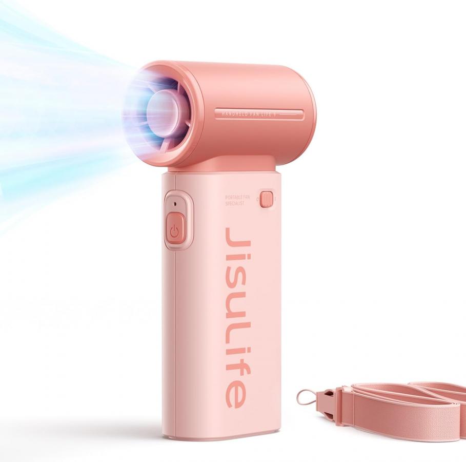 JISULIFE (FHL09R-A0102016) HANDHELD FAN LIFE9  (5000MAH) PINK