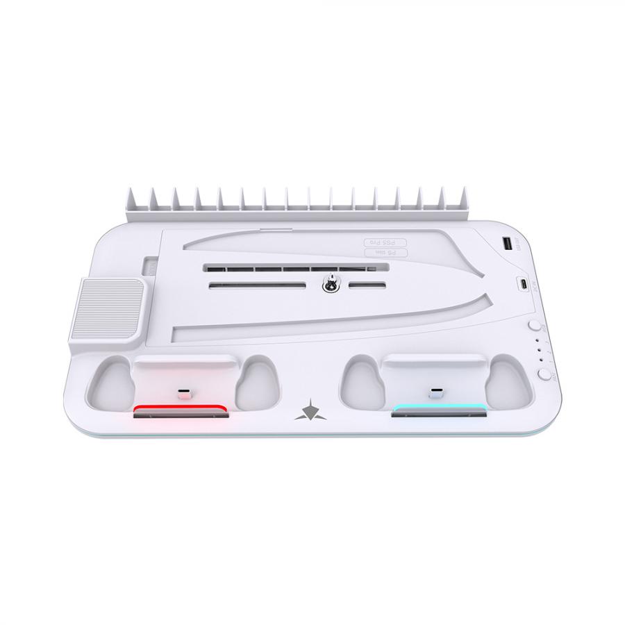 WHITE SHARK PS5 COOLING PAD PS5-DZ504 KIMURA PRO WHITE