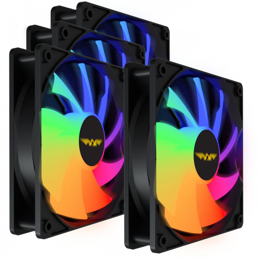 ARMAGGEDDON DURABLE SILENT FAN ARGB KIT 6000 PRO BLACK