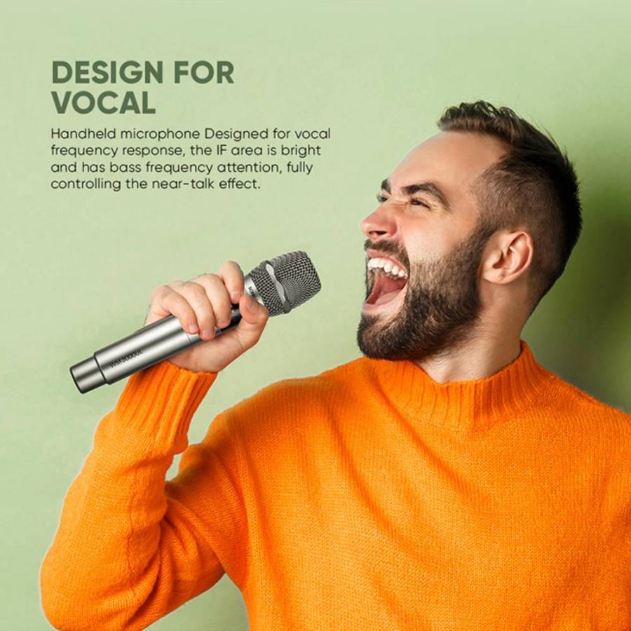 SONICGEAR DUAL PROFESSIONAL UHF WIRELESS LED MICROPHONE WM 3300 UL PLATINUM