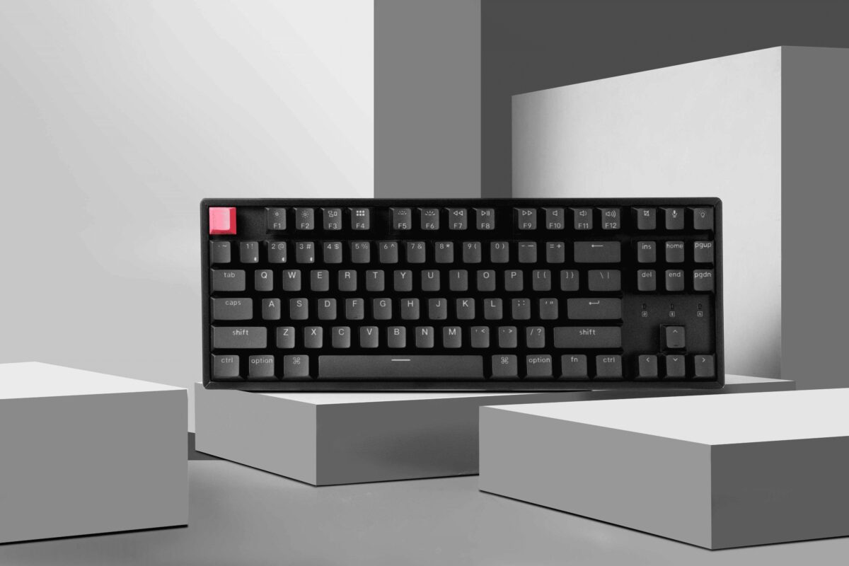 Keychron K8 V2 (K8X-J3) QMK Wireless Mechanical Keyboard Brown Switch HotSwap RGB 80% US Lay Alum