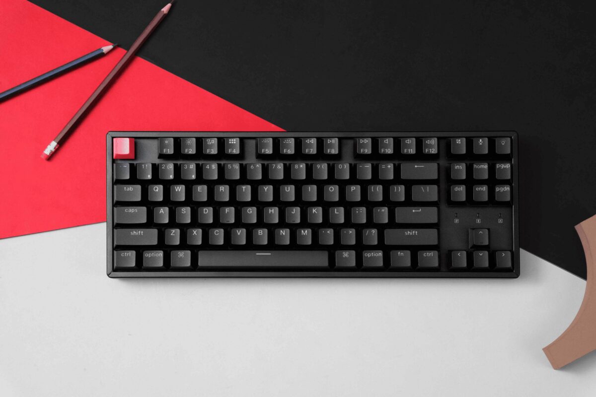 Keychron K8 V2 (K8X-J3) QMK Wireless Mechanical Keyboard Brown Switch HotSwap RGB 80% US Lay Alum