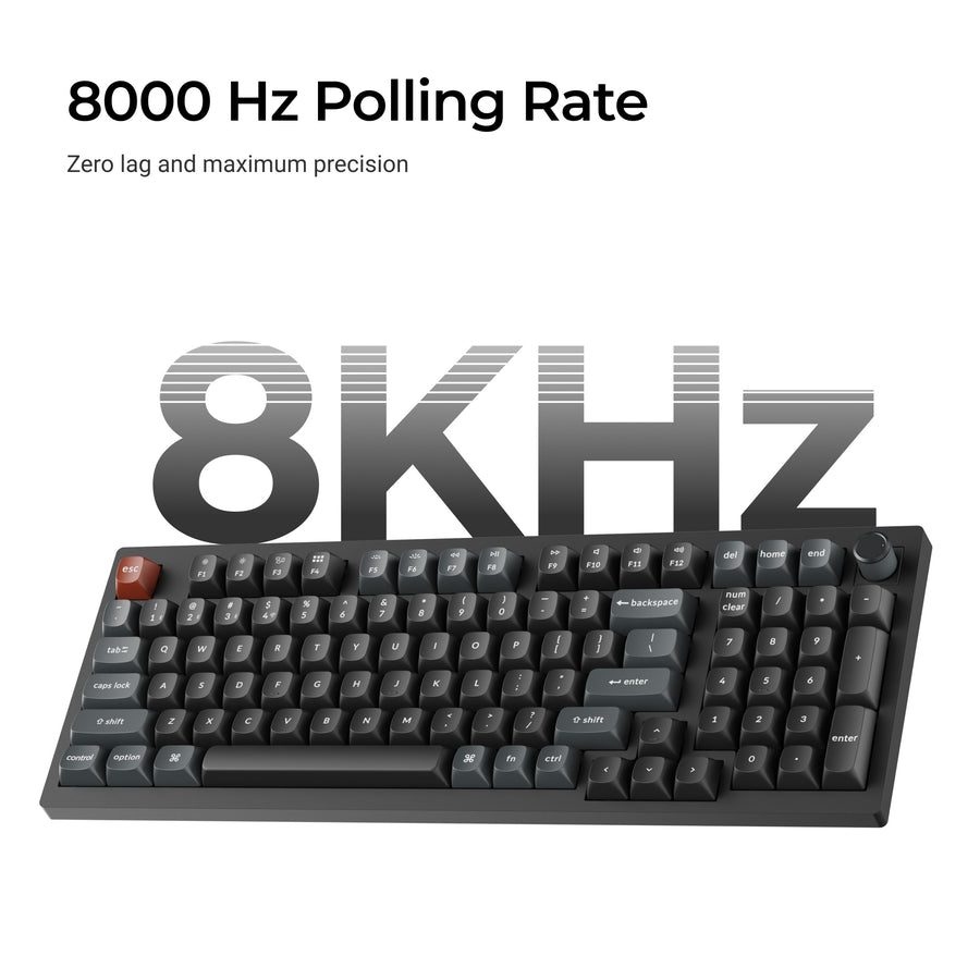Keychron V5 Ultra (V5U-D1) QMK/VIA Wireless Custom Mechanical Keyboard Red Switch RGB 96% US