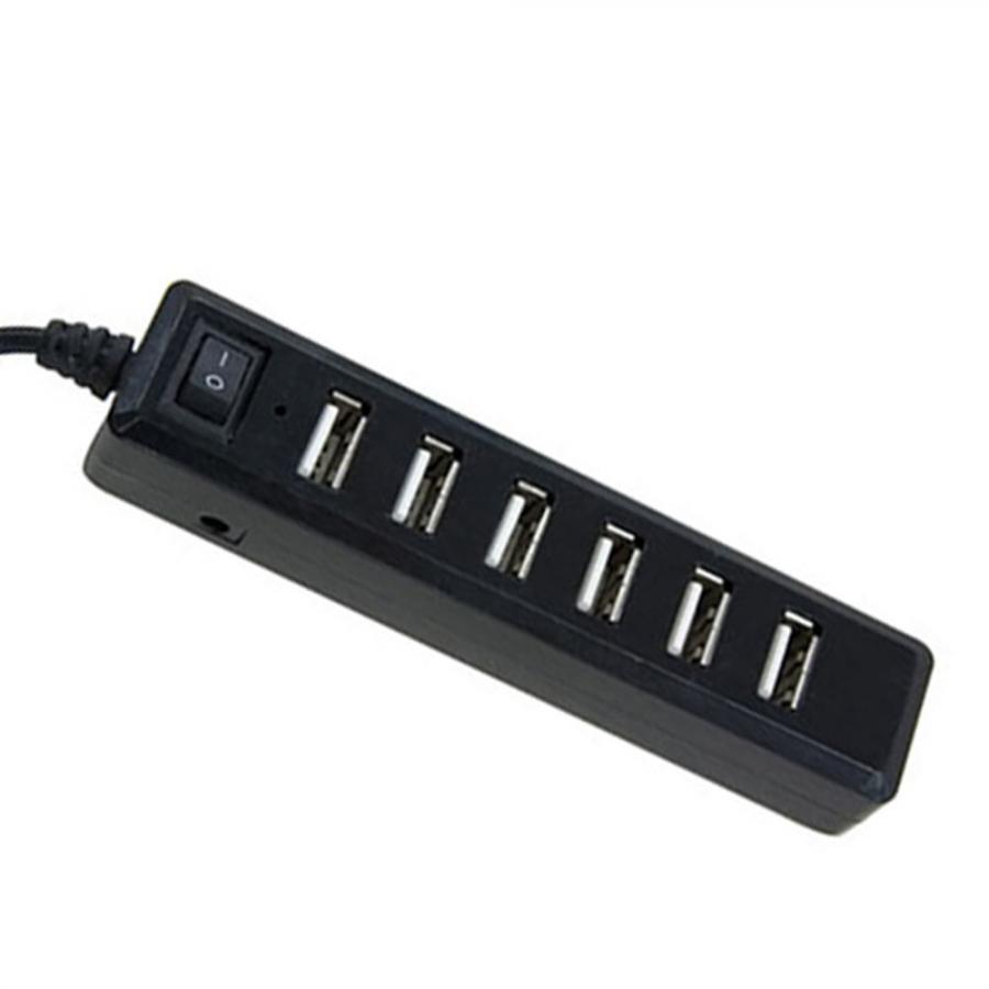 LAMTECH USB HUB 7 PORTS BLACK