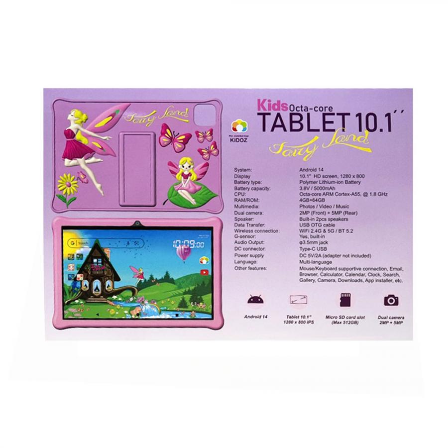 LAMTECH OCTA-CORE KID TABLET 10.1'  4GB+64GB ANDROID 14 BLUSH PINK FAIRYLAND
