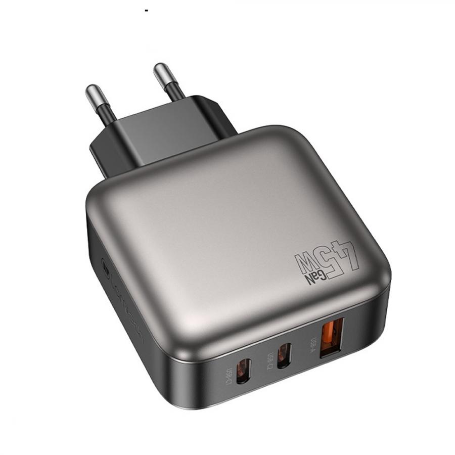 LAMTECH THREE PORTS GaN CHARGER PD45W GREY