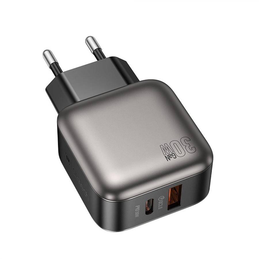 LAMTECH DUAL PORT GaN CHARGER PD30W GREY
