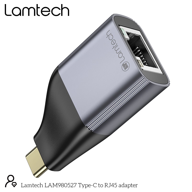 LAMTECH USB-C TO RJ45 OTG EHTERNET ADAPTER