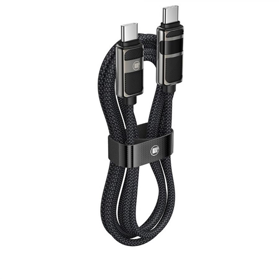 LAMTECH TYPE-C TO TYPE-C 3A HIGH POWER DISPLAY CHARGE & DATA CABLE 60W 1.2M BLACK