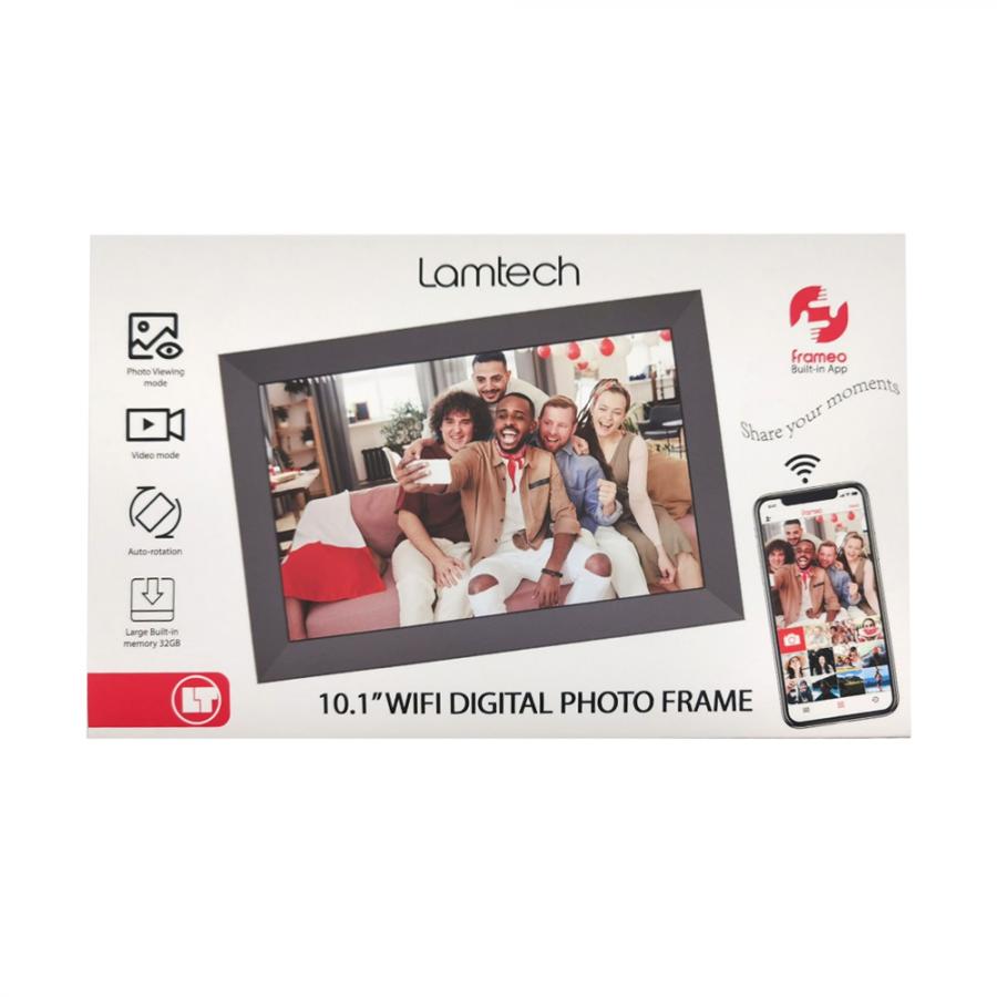 LAMTECH 10.1' WIFI DIGITAL PHOTO FRAME BLACK