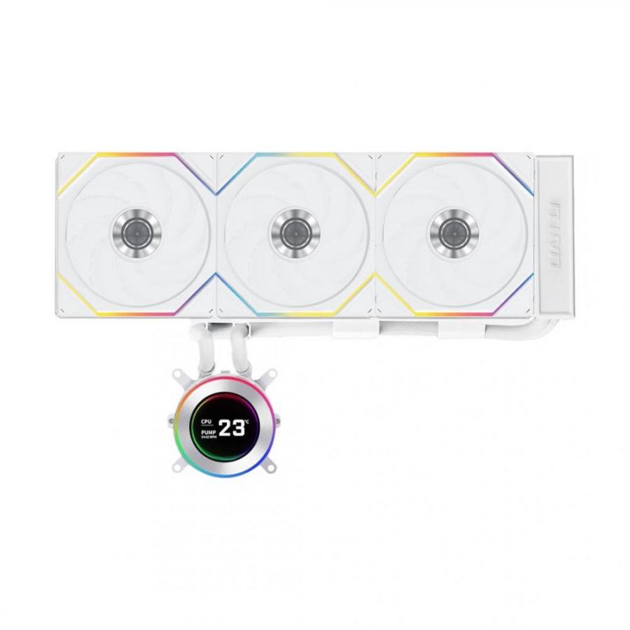 Lian Li HydroShift II LCD-C 360 RGB TL FLEX fan White - AIO CPU Liquid Cooler with TL RGB Fans