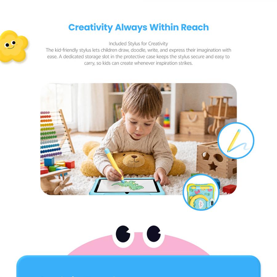 BLACKVIEW QUAD-CORE KID TABLET 7-INCH (2GB+32GB) WIFI ANDROID 11 DREAMLAND BLUE
