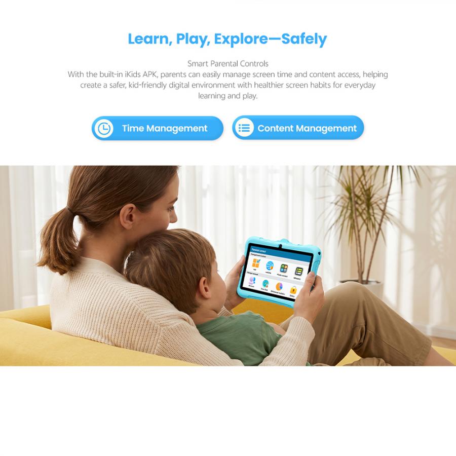 BLACKVIEW QUAD-CORE KID TABLET 7-INCH (2GB+32GB) WIFI ANDROID 11 DREAMLAND BLUE