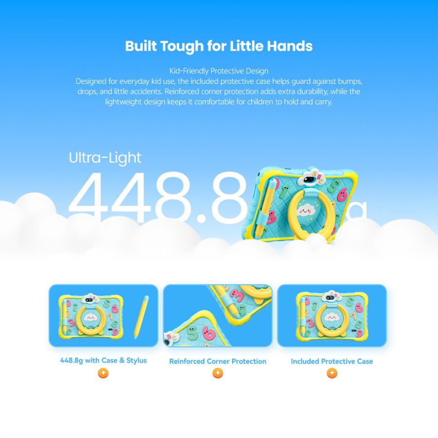 BLACKVIEW QUAD-CORE KID TABLET 7-INCH (2GB+32GB) WIFI ANDROID 11 DREAMLAND BLUE