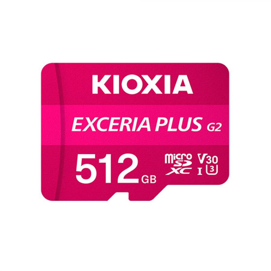 KIOXIA 4K MICRO SD GEN2 512GB EXCERIA PLUS UHS I U3 WITH ADAPTER