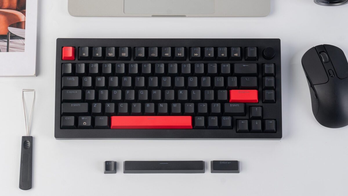 Lemokey X4 QMK (X4-A3) Wired Mechanical Keyboard 75% Brown Switch US Layout