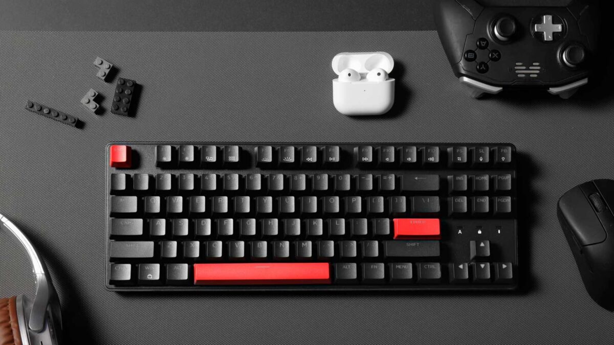 Lemokey X1 (X1-A3) QMK/VIA Wired TKL 80% Mechanical Keyboard - Brown Switch US Layout