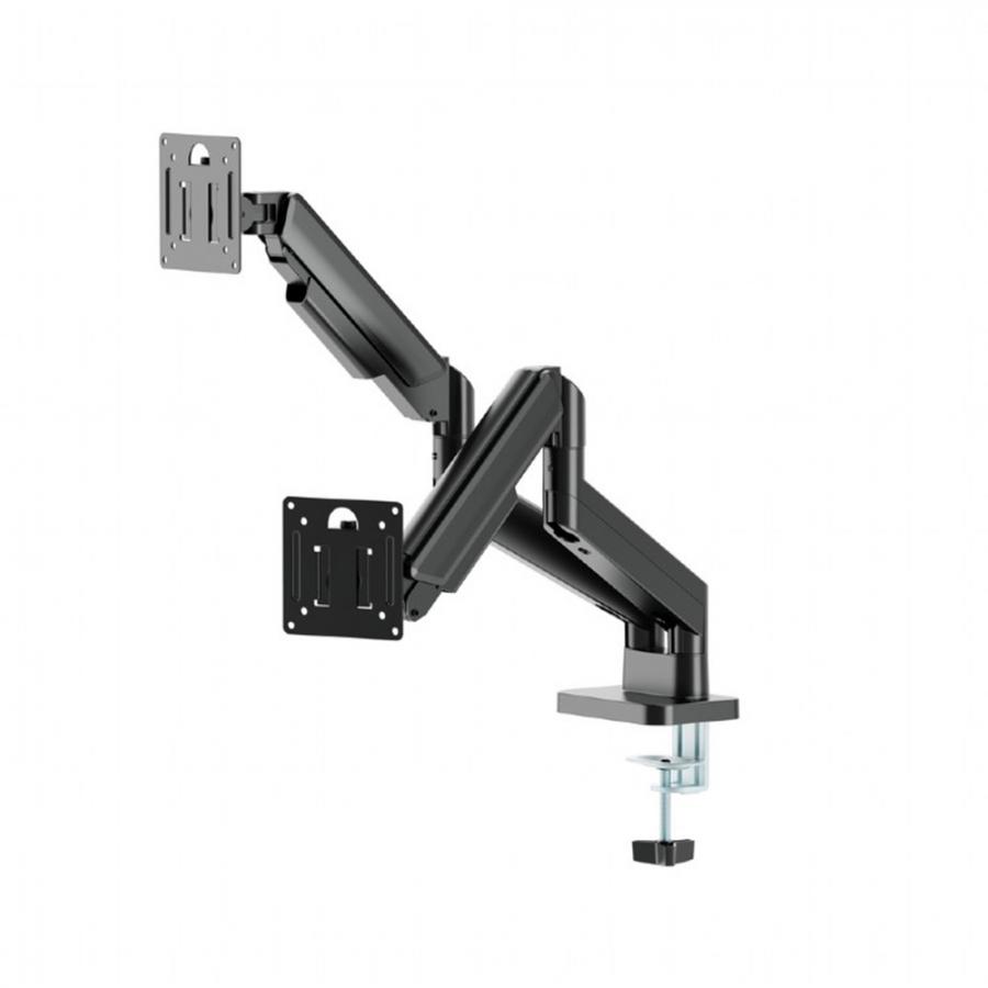 GEMBIRD DESK MOUNTED ADJUSTABLE DOUBLE MONITOR ARM 17'-32' BLACK