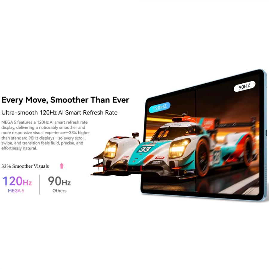 BLACKVIEW 4G OCTACORE 12.2' TABLET SET (8GB+256GB) ANDROID 16 GREY