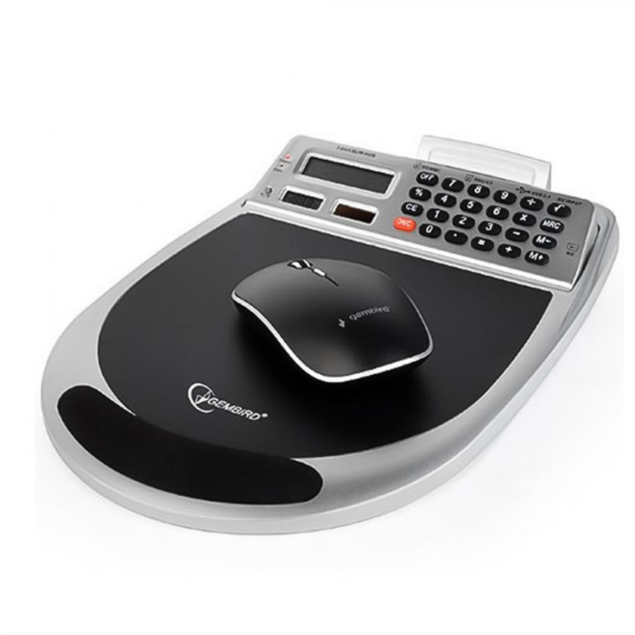 GEMBIRD USB COMBO MOUSE PAD WITH BUILT-IN 3 PORT HUB, MEMORY CARD READER, CALCULATOR AND THERMOMETER