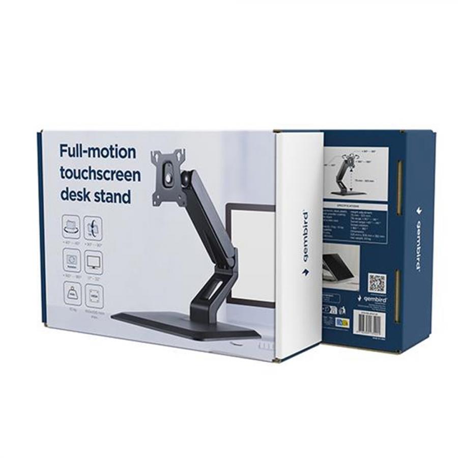 GEMBIRD FULL-MOTION TOUCHSCREEN DESK STAND MAX 32' VESA 100X100 BLACK