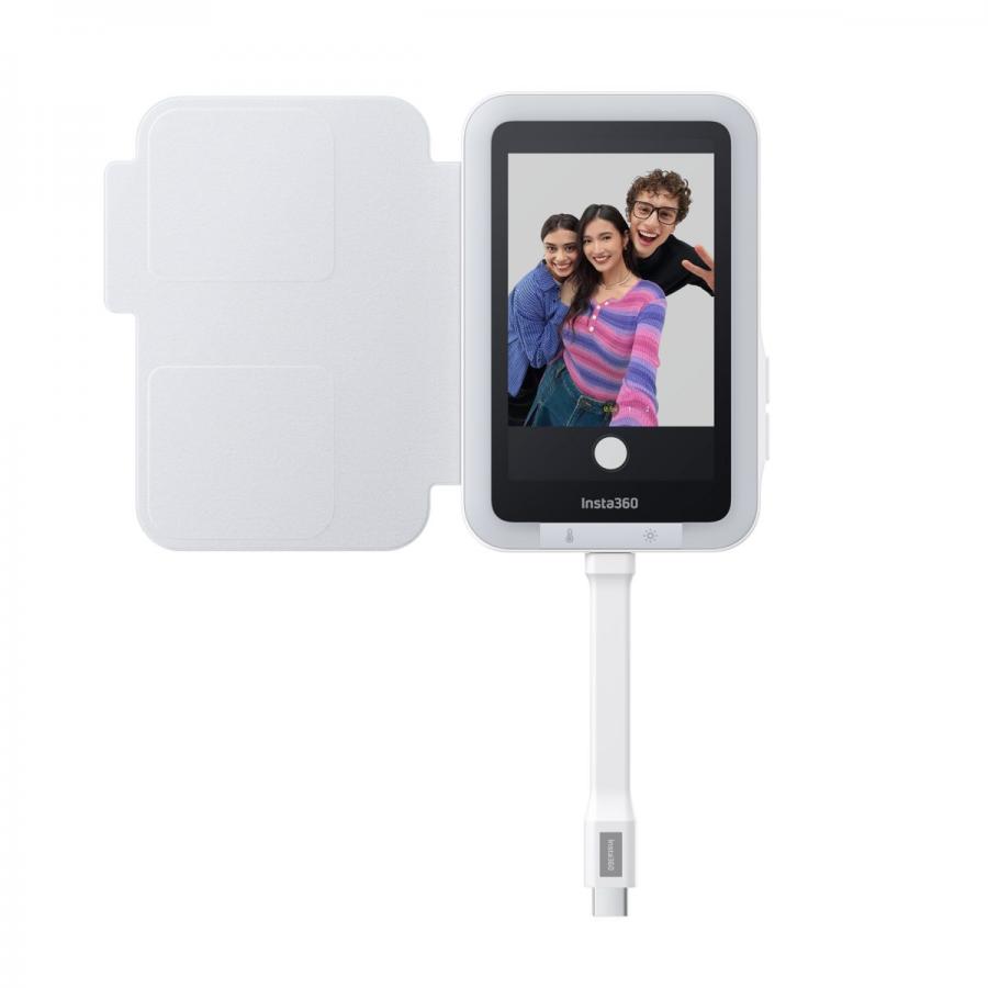Insta360 Snap Selfie Screen with Light - USB-C Rear Camera Selfie Screen for iPhone-Android