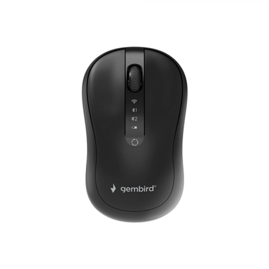 GEMBIRD DUAL-MODE 4-BUTTON WIRELESS MOUSE BLACK