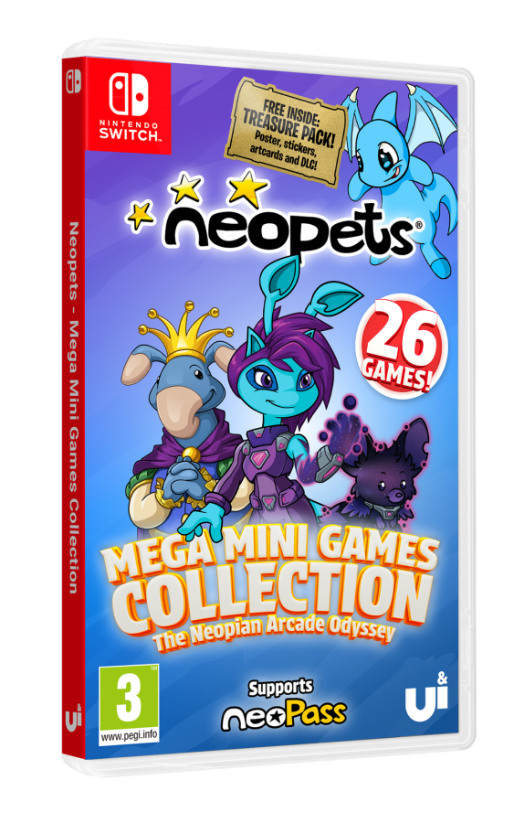 Neopets Mega Minigames Collection the Neopian Arcade Odyssey Day1 Edition Nintendo Switch NEW