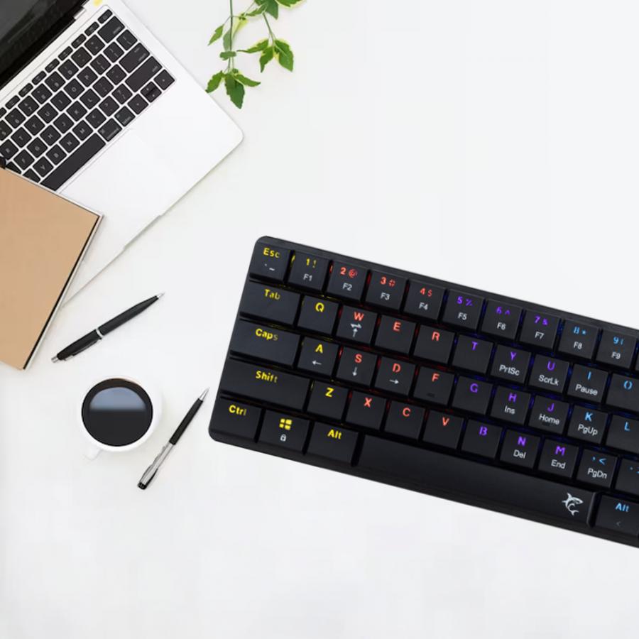 WHITE SHARK MECH KEYBOARD GK-006131 NAGAMAKI BLACK US BROWN SWITCH