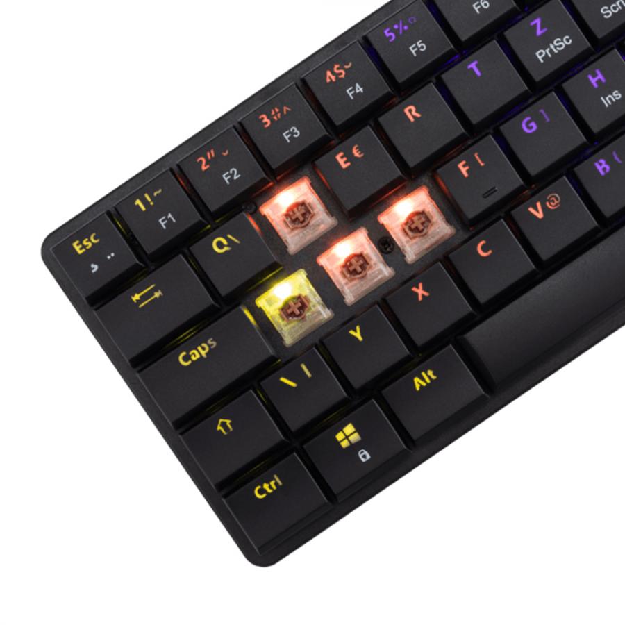 WHITE SHARK MECH KEYBOARD GK-006131 NAGAMAKI BLACK US BROWN SWITCH