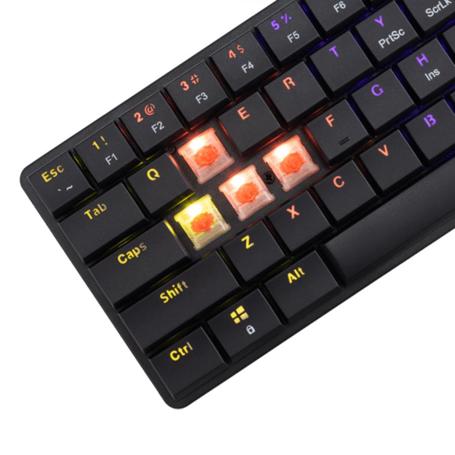 WHITE SHARK MECH KEYBOARD GK-006111 NAGAMAKI BLACK US RED SWITCH