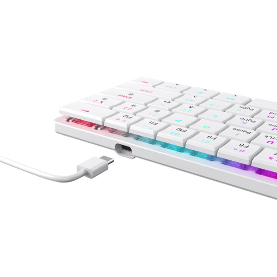 WHITE SHARK MECH KEYBOARD GK-006221 NAGAMAKI WHITE US BLUE SWITCH