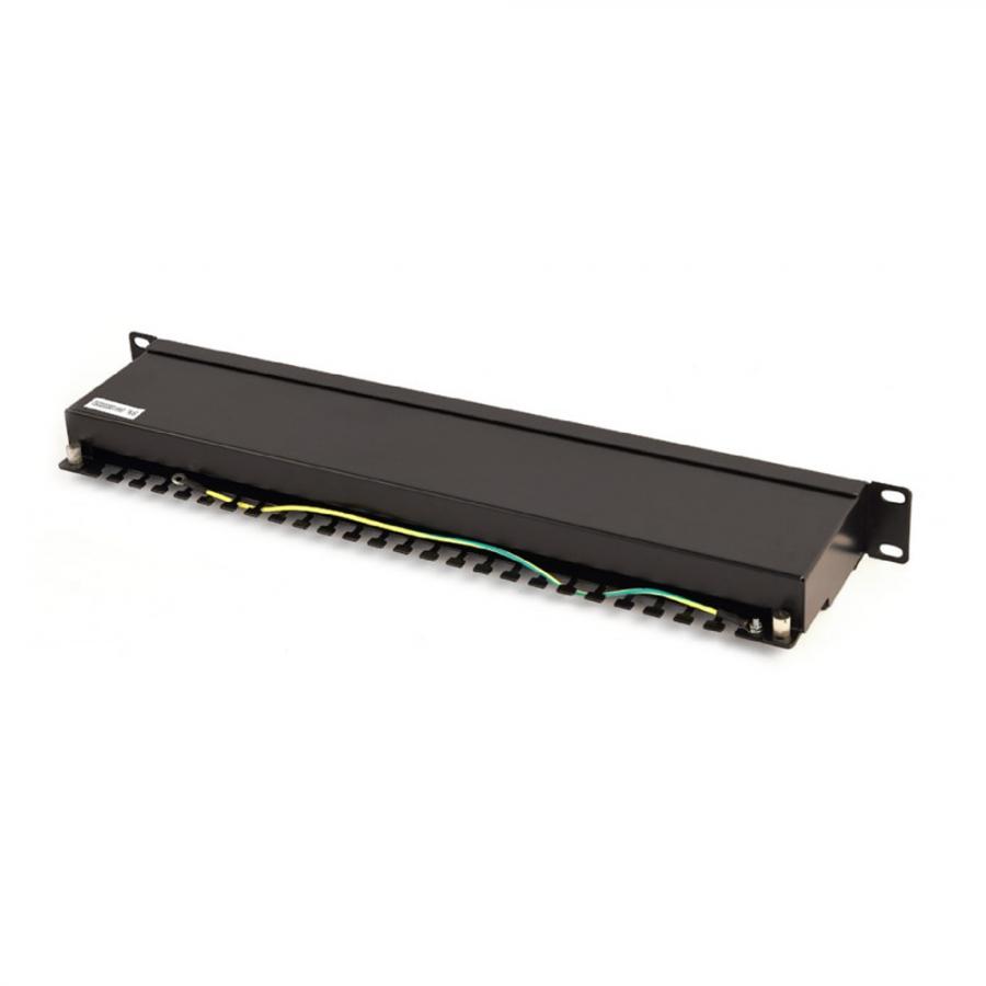 CABLEXPERT CAT6 24 PORT SHIELDED PATCH PANEL 19' 1U BLACK