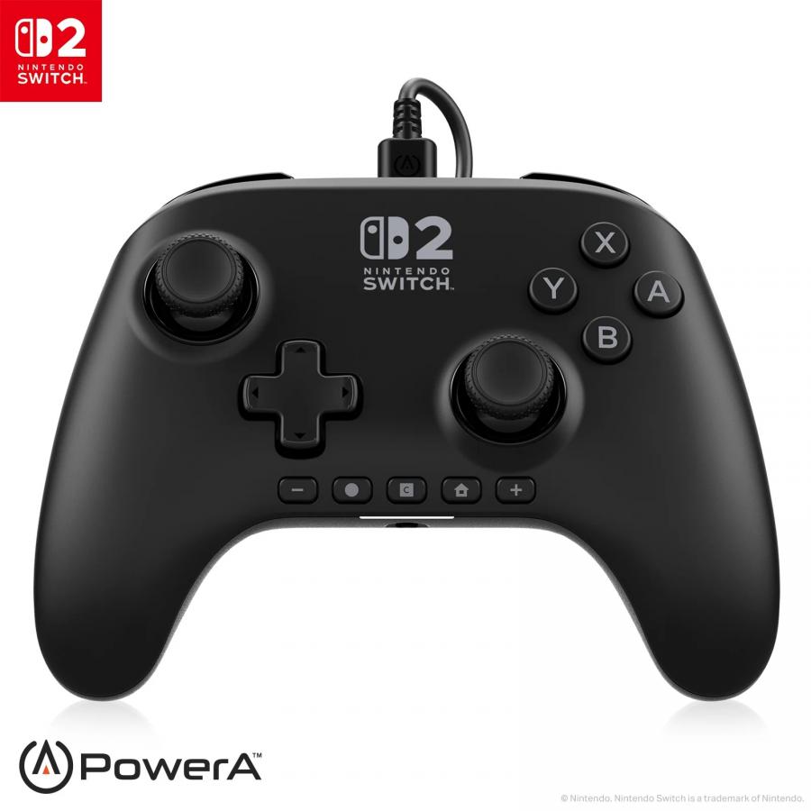 PowerA Advanced Wired Controller Black Nintendo Switch 2 NEW