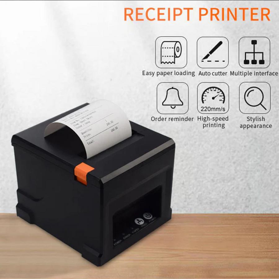 NETUM LAN RECEIPT THERMAL PRINTER 80MM BLACK