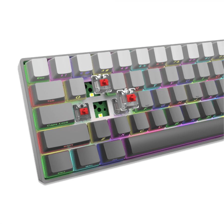 WHITE SHARK MECH KEYBOARD US LAYOUT GK-007711 RED SWITCH GRAY GRADIENT