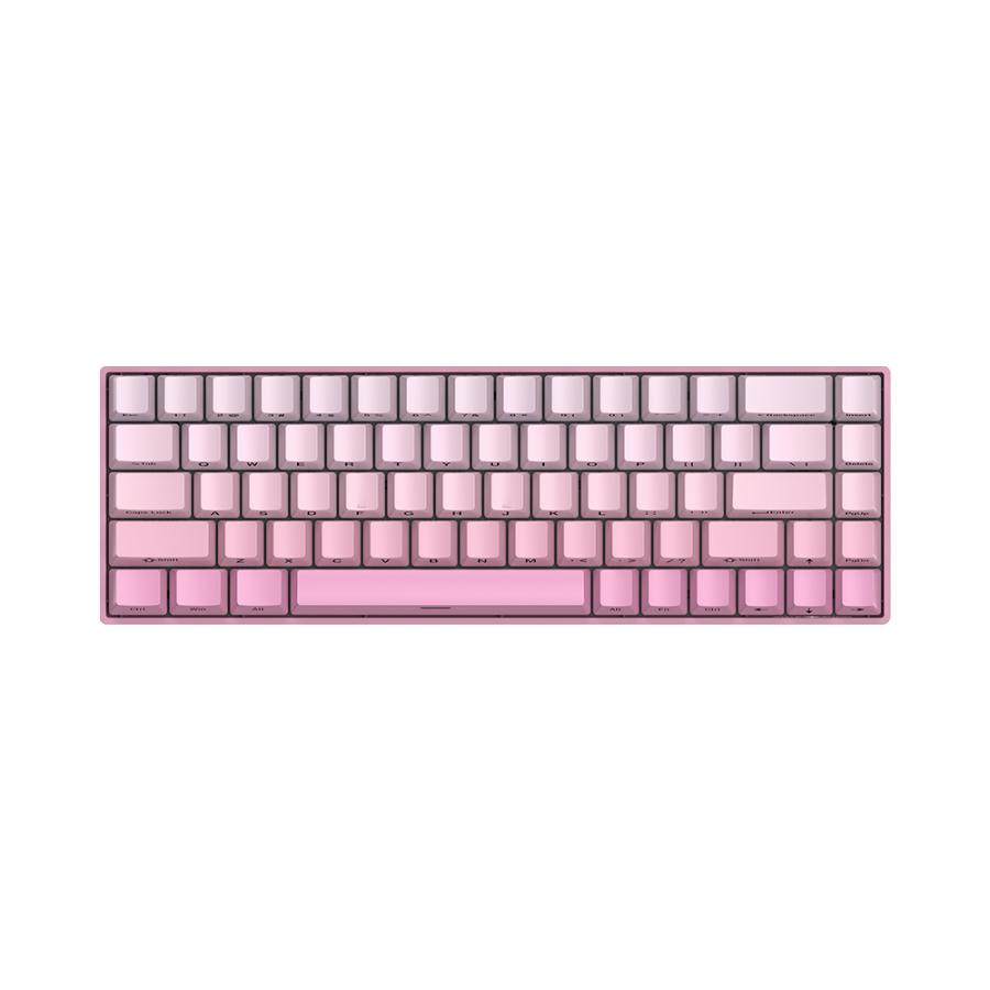 WHITE SHARK MECH KEYBOARD US LAYOUT GK-007411 RED SWITCH PINK GRADIENT