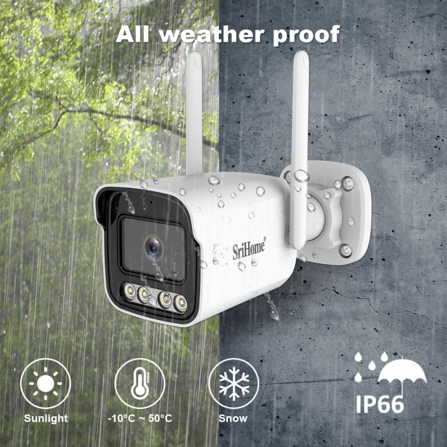 SRIHOME 5MP FHD 8CH WIRELESS NVR KIT