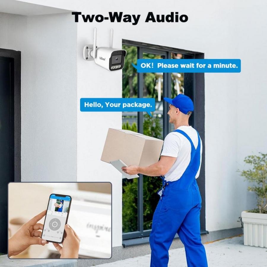 SRIHOME 5MP WIRELESS CAMERA KIT WITH 10' TOUCH SCREEN MONITOR