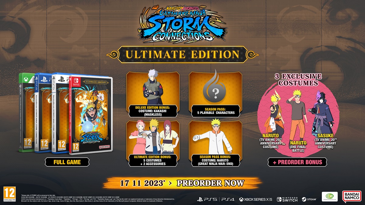 Naruto X Boruto Ultimate Ninja Storm Connections Ultimate Edition PS5 NEW