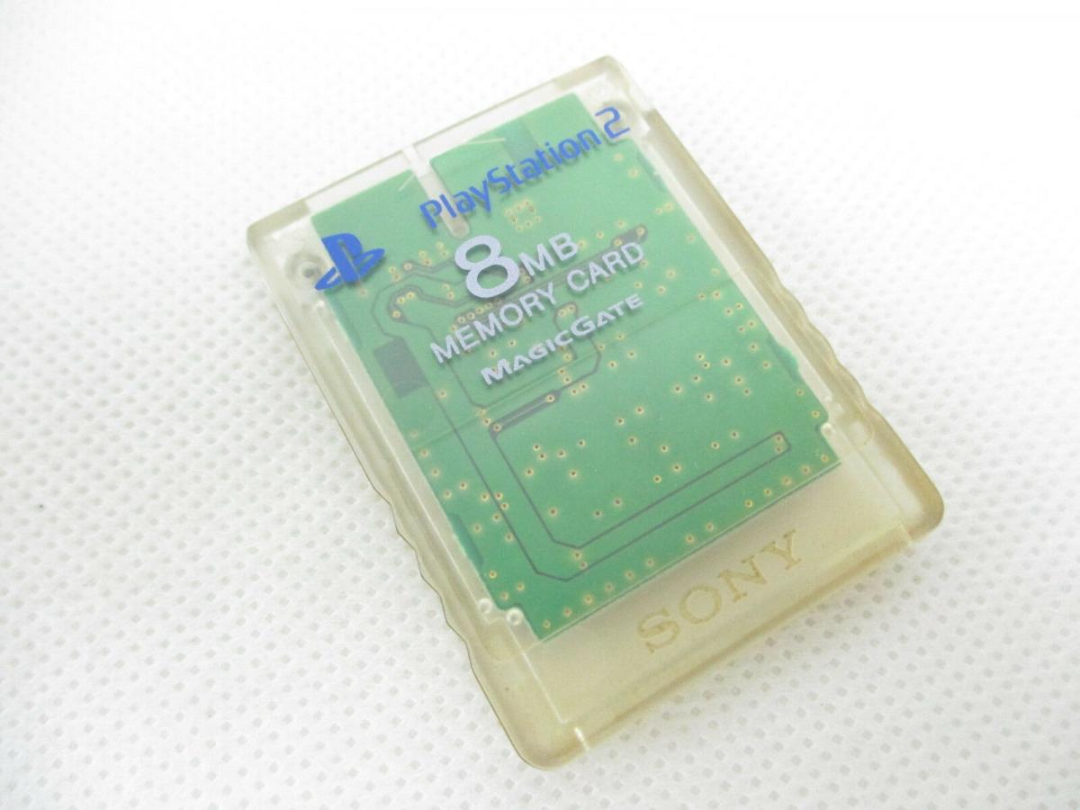 Official PS2 Memory Card 8MB Crystal Green UNBOXED